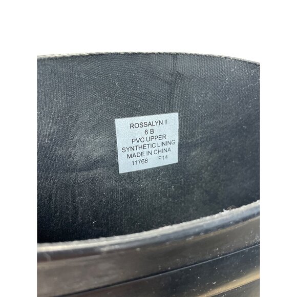 Lauren Ralph Lauren Womens Rossalyn Black Rain Boots Size 6B SKU 8967 - Picture 5 of 16
